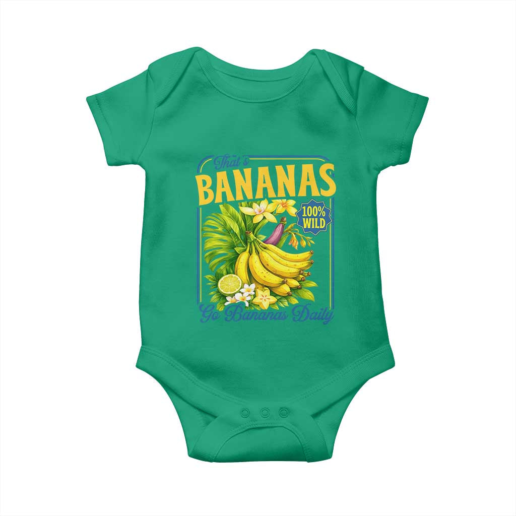 That's Bananas Baby Onesie Funny Banana Summer Fruit Food Pun