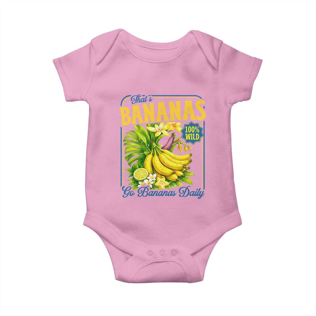 That's Bananas Baby Onesie Funny Banana Summer Fruit Food Pun