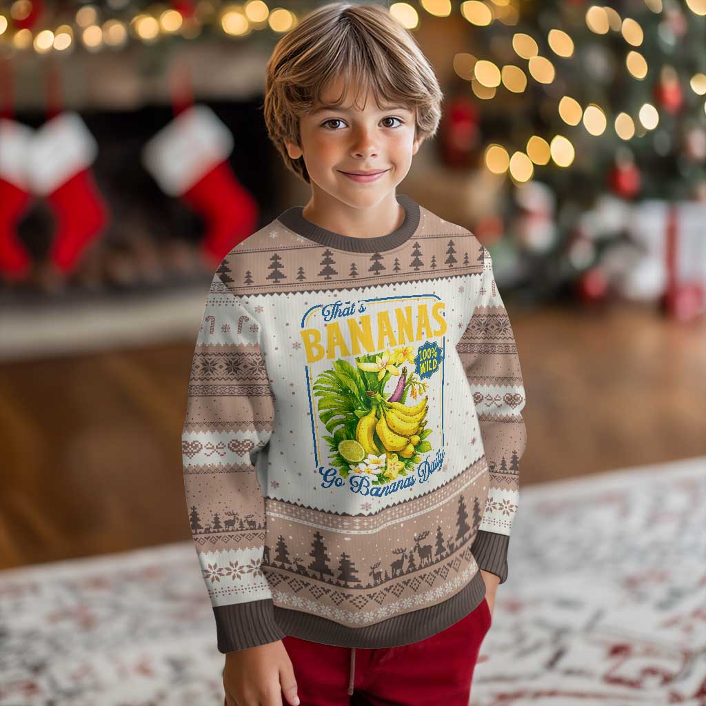 That's Bananas Ugly Christmas Sweater Funny Banana Summer Fruit Food Pun