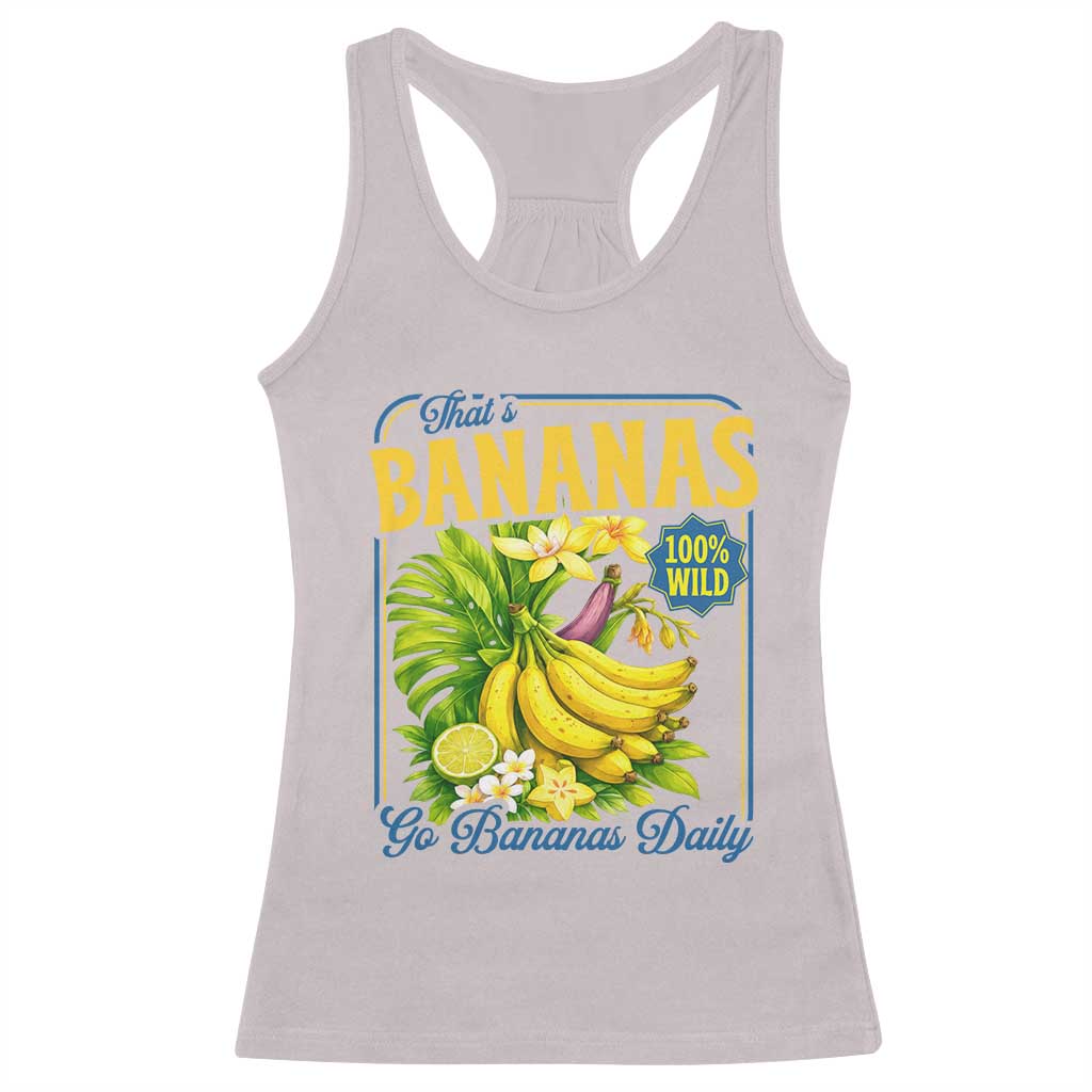 That's Bananas Racerback Tank Top Funny Banana Summer Fruit Food Pun