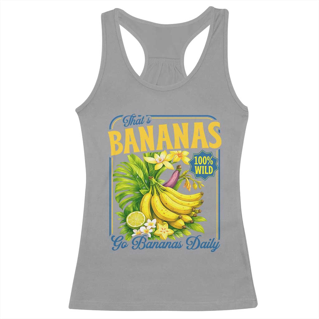 That's Bananas Racerback Tank Top Funny Banana Summer Fruit Food Pun