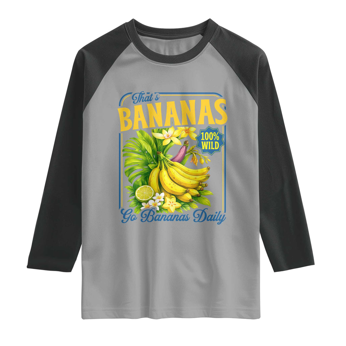 That's Bananas Raglan Shirt Funny Banana Summer Fruit Food Pun