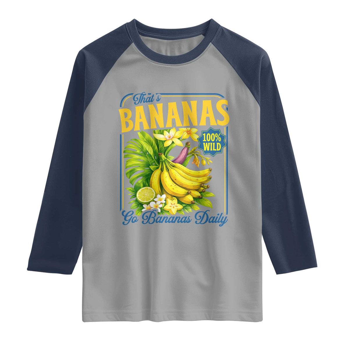 That's Bananas Raglan Shirt Funny Banana Summer Fruit Food Pun