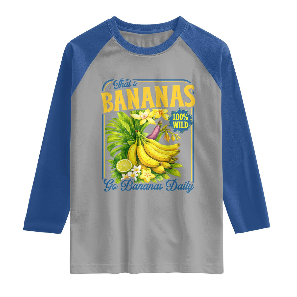 That's Bananas Raglan Shirt Funny Banana Summer Fruit Food Pun
