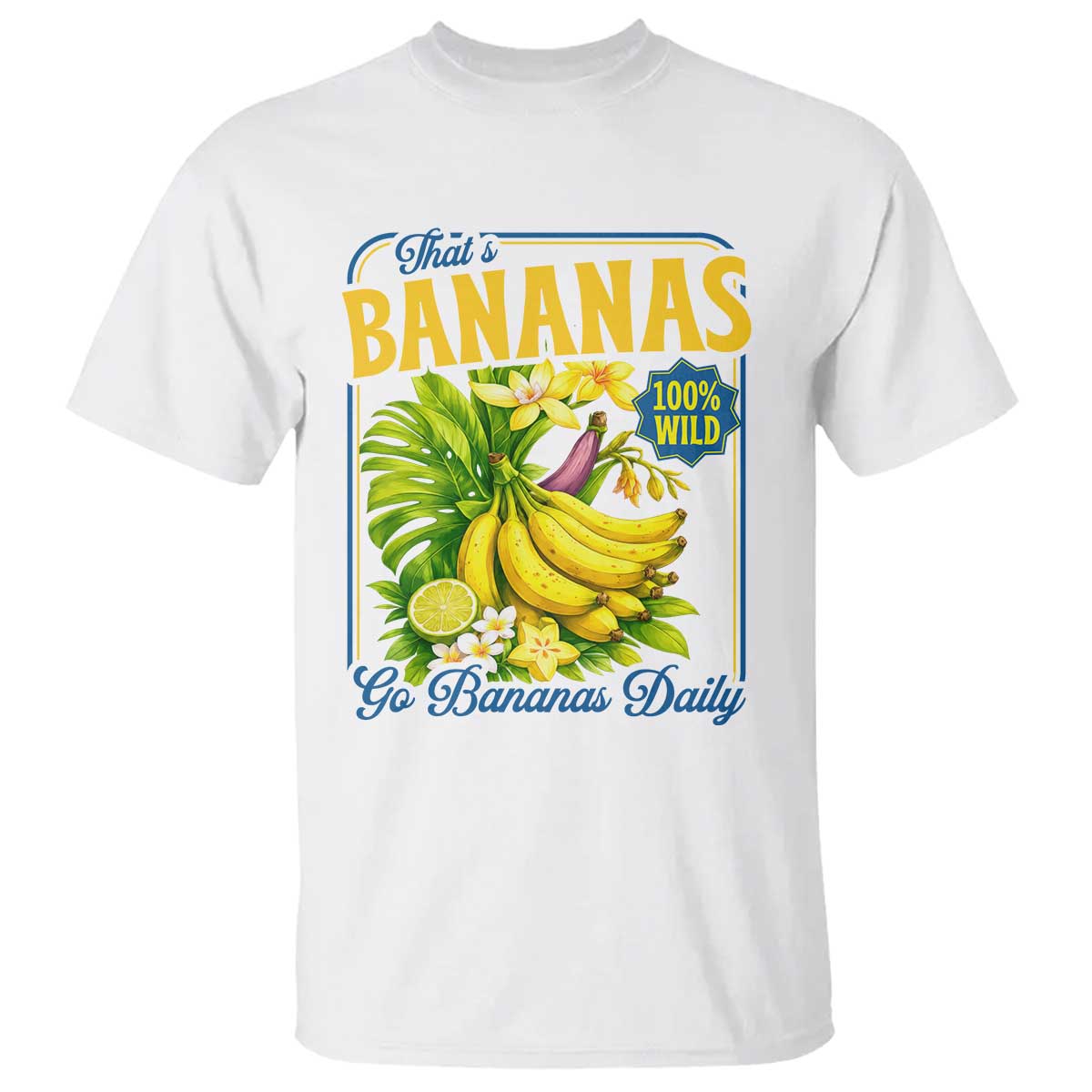 That's Bananas T Shirt Funny Banana Summer Fruit Food Pun