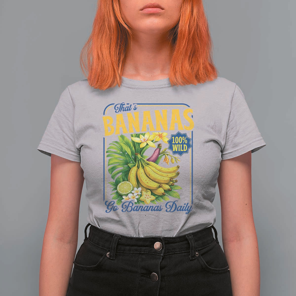 That's Bananas T Shirt For Women Funny Banana Summer Fruit Food Pun