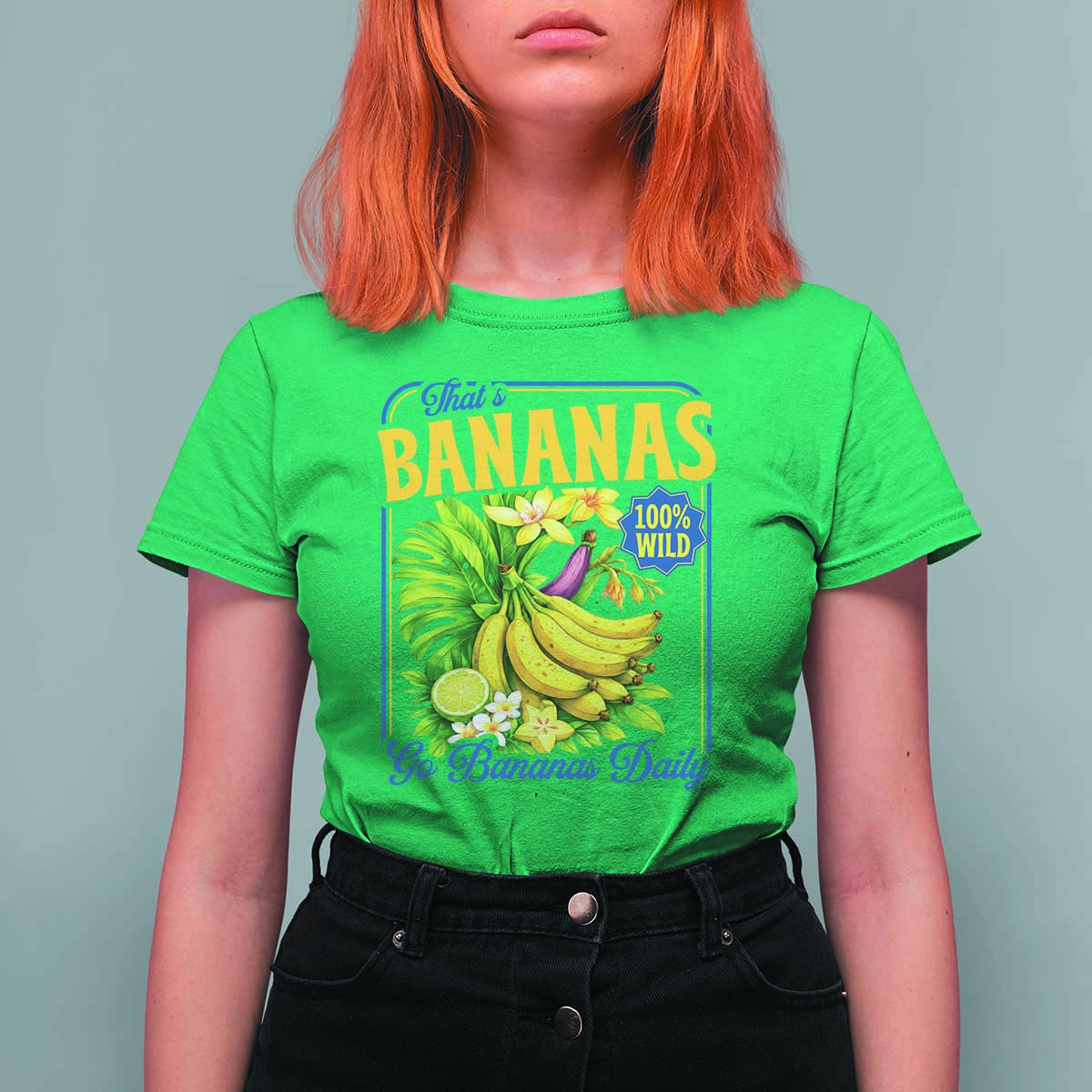 That's Bananas T Shirt For Women Funny Banana Summer Fruit Food Pun