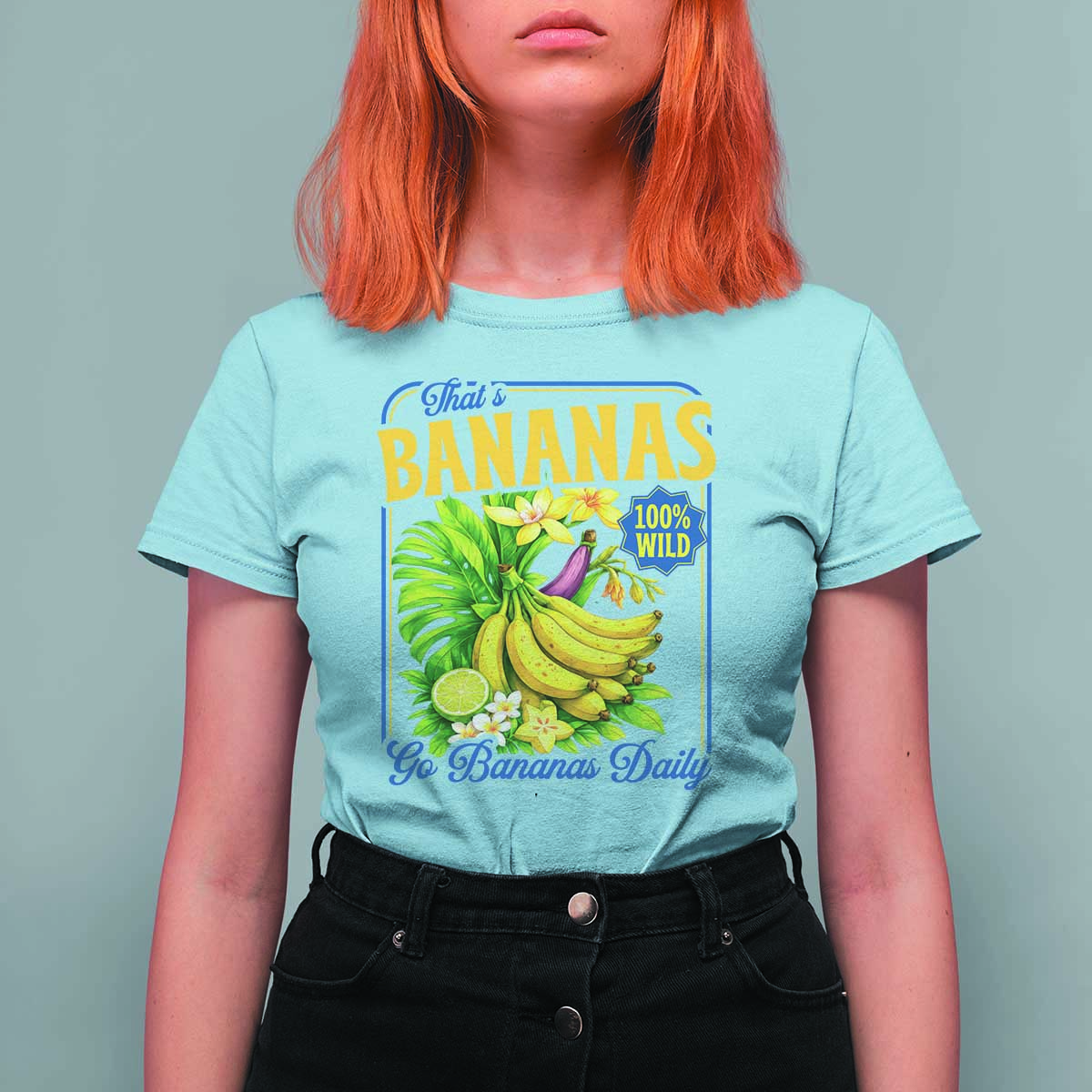That's Bananas T Shirt For Women Funny Banana Summer Fruit Food Pun