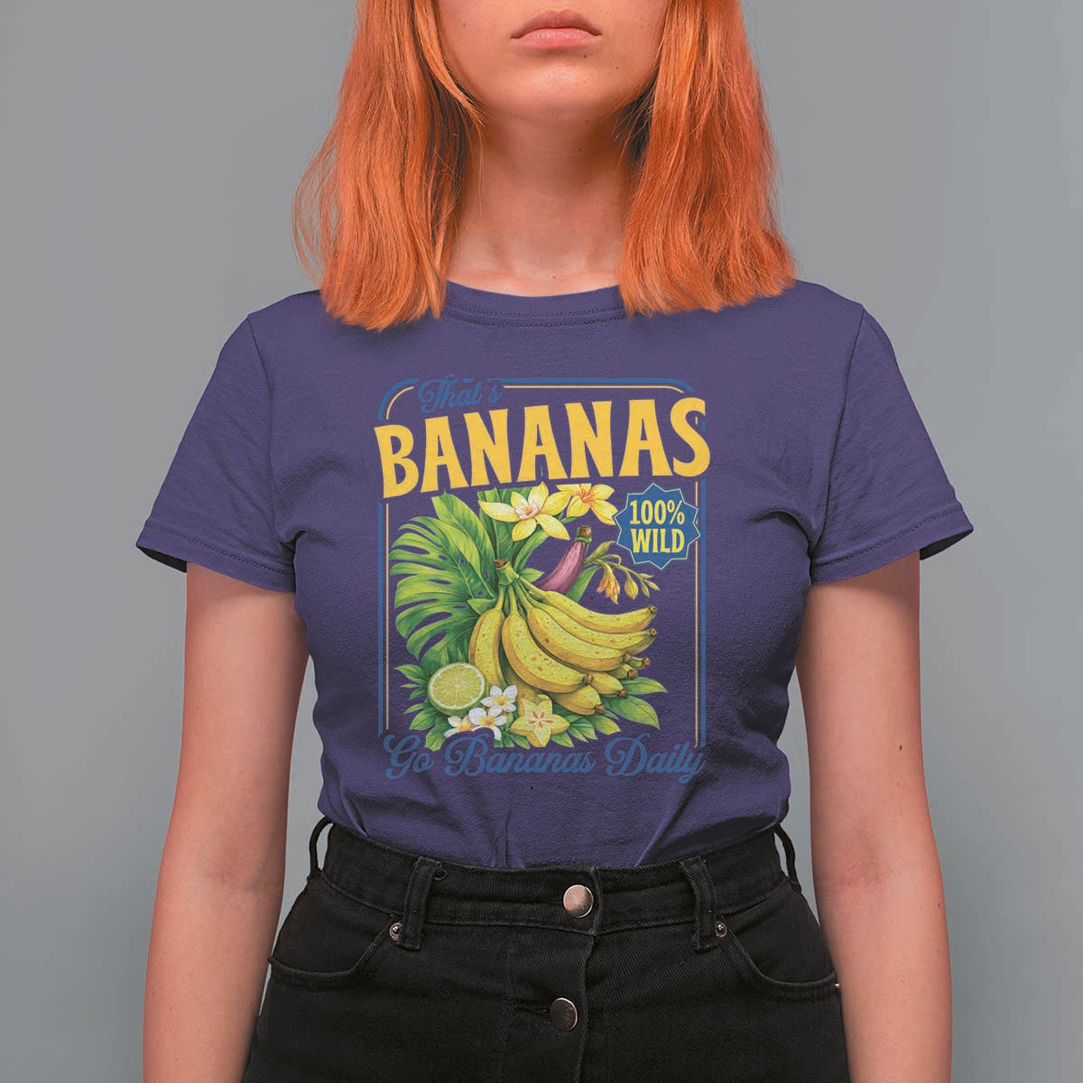 That's Bananas T Shirt For Women Funny Banana Summer Fruit Food Pun