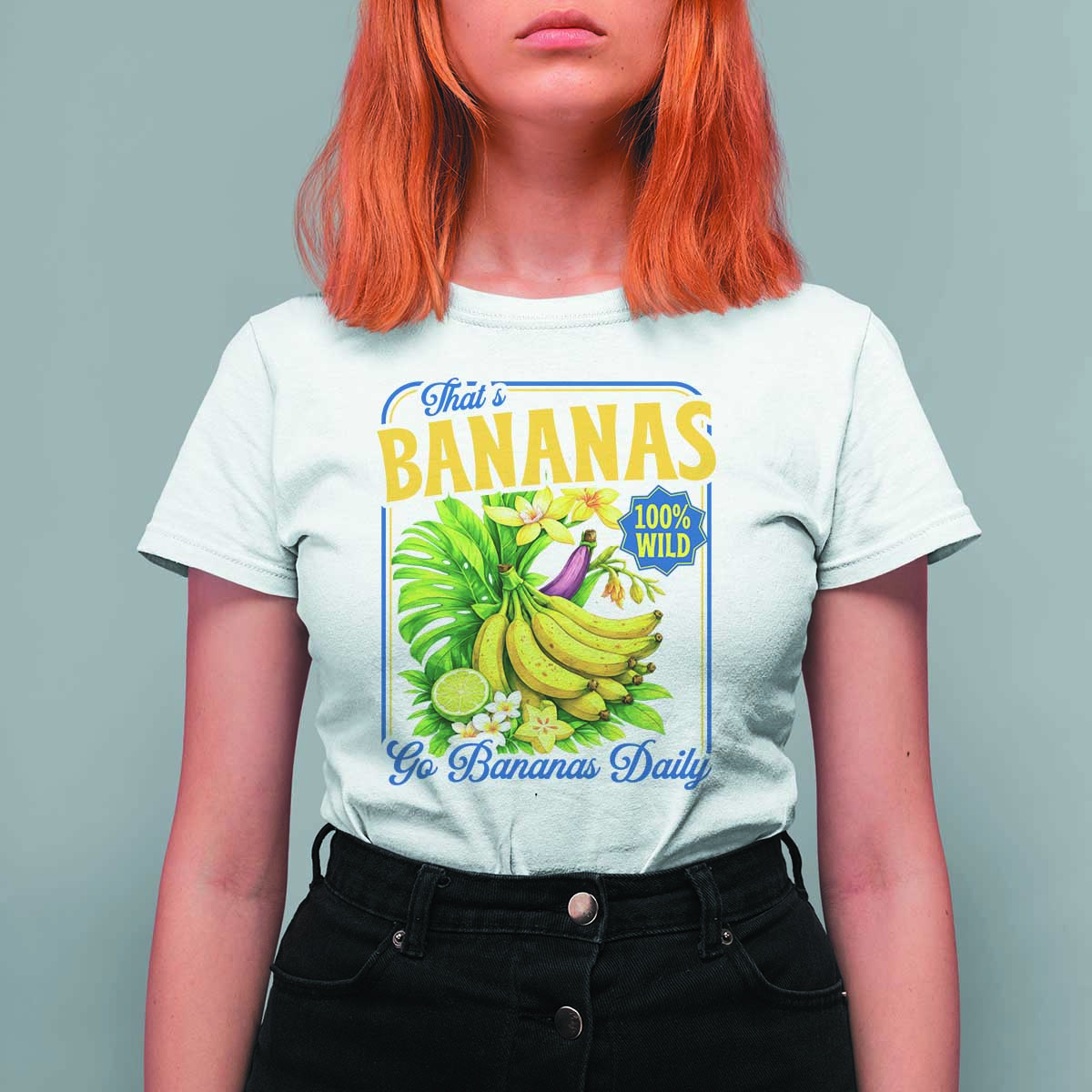 That's Bananas T Shirt For Women Funny Banana Summer Fruit Food Pun