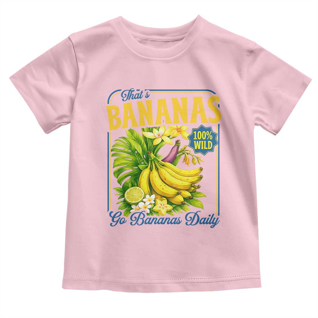 That's Bananas Toddler T Shirt Funny Banana Summer Fruit Food Pun