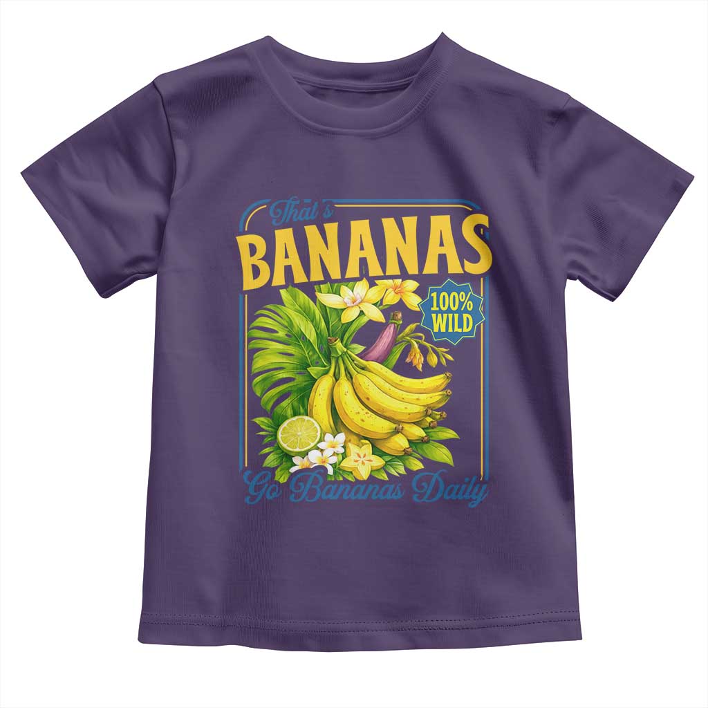 That's Bananas Toddler T Shirt Funny Banana Summer Fruit Food Pun