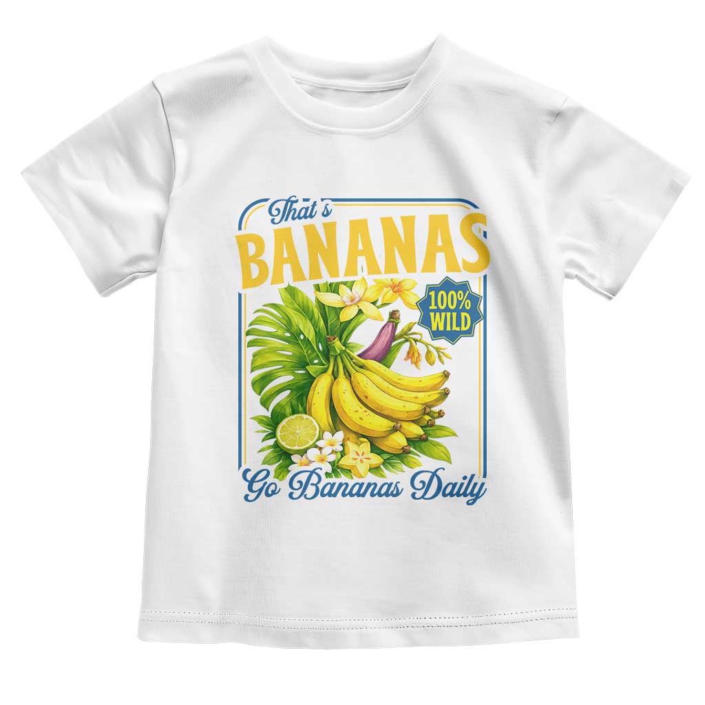 That's Bananas Toddler T Shirt Funny Banana Summer Fruit Food Pun