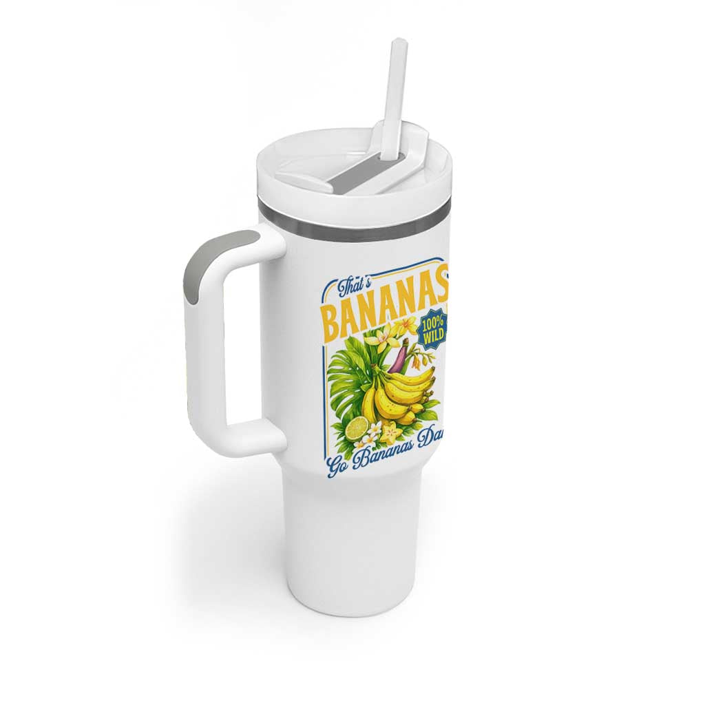 That's Bananas Tumbler With Handle Funny Banana Summer Fruit Food Pun