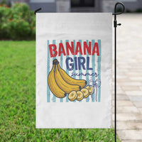 Banana Girl Summer Garden Flag Summer Fruit Beach Vacation