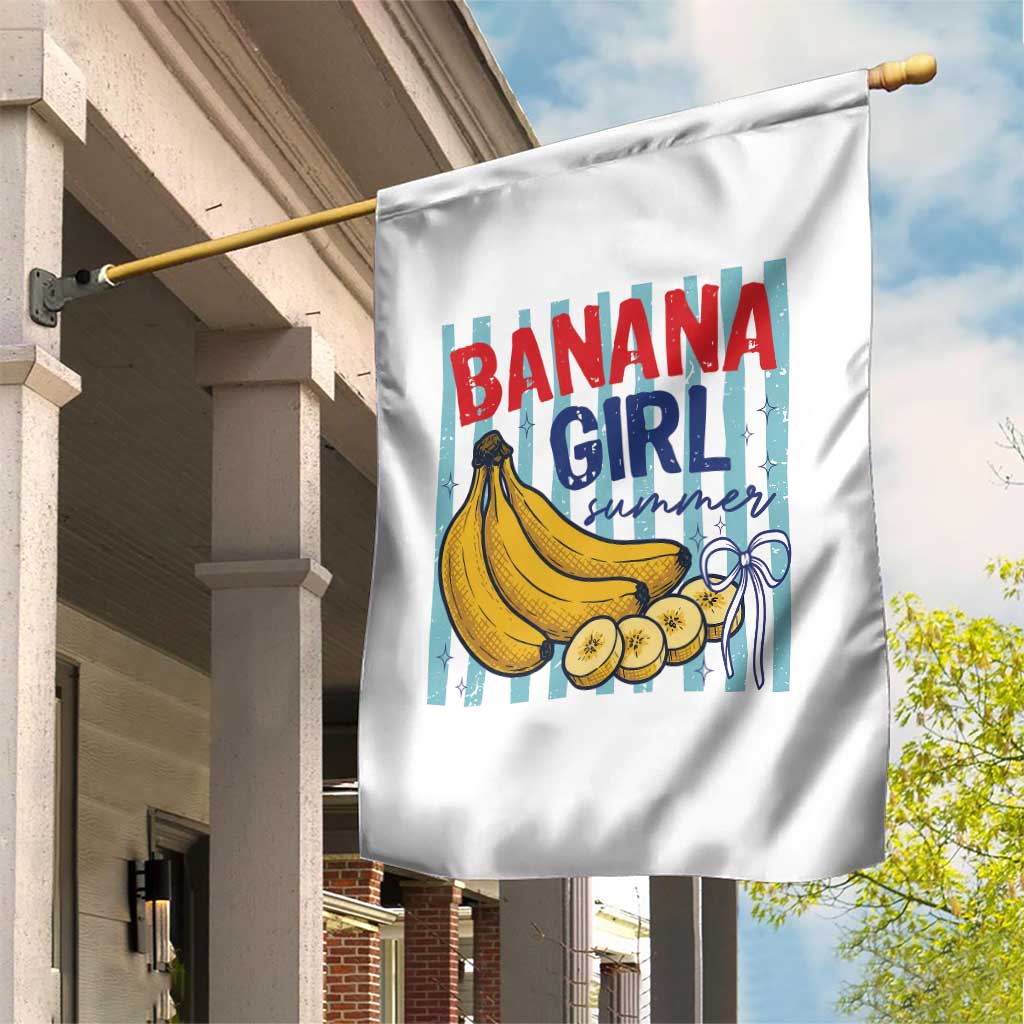 Banana Girl Summer Garden Flag Summer Fruit Beach Vacation