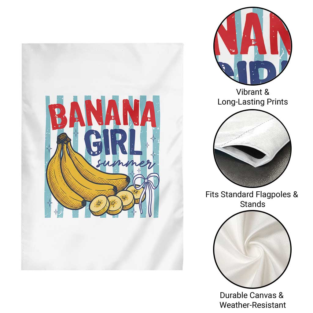 Banana Girl Summer Garden Flag Summer Fruit Beach Vacation