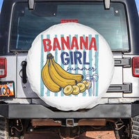 Banana Girl Summer Spare Tire Cover Summer Fruit Beach Vacation