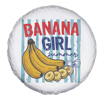 Banana Girl Summer Spare Tire Cover Summer Fruit Beach Vacation