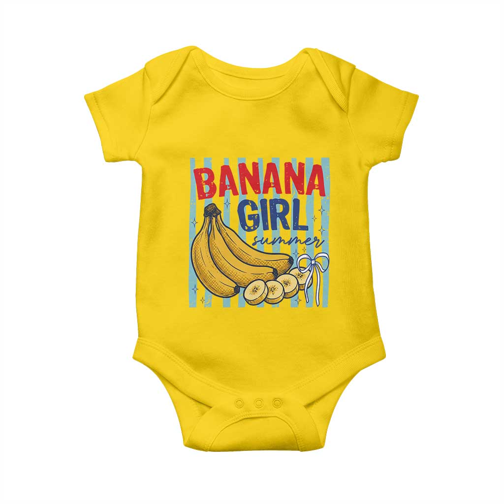 Banana Girl Summer Baby Onesie Summer Fruit Beach Vacation