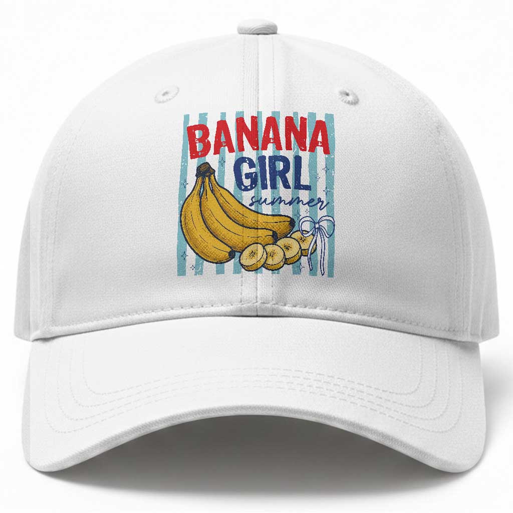 Banana Girl Summer Baseball Cap Summer Fruit Beach Vacation