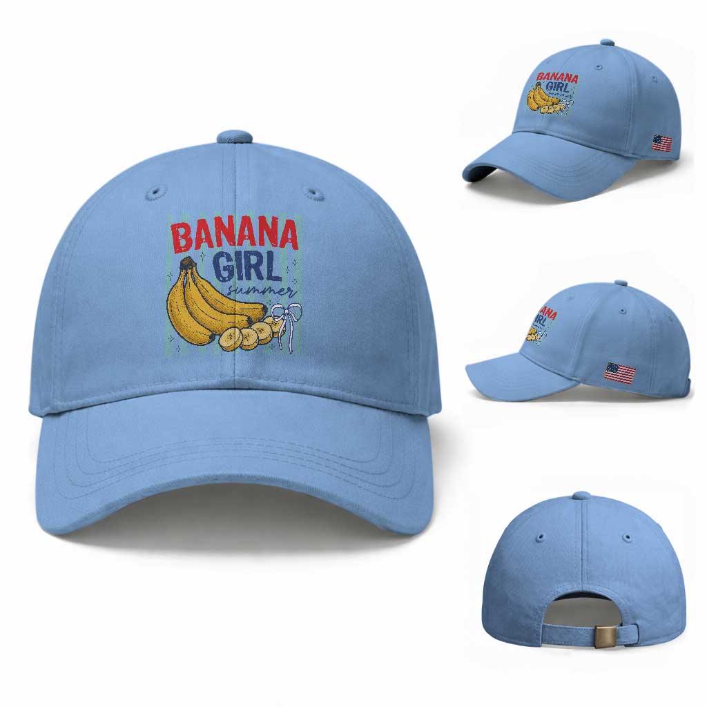 Banana Girl Summer Baseball Cap Summer Fruit Beach Vacation