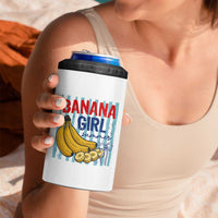Banana Girl Summer 4 in 1 Can Cooler Tumbler Summer Fruit Beach Vacation