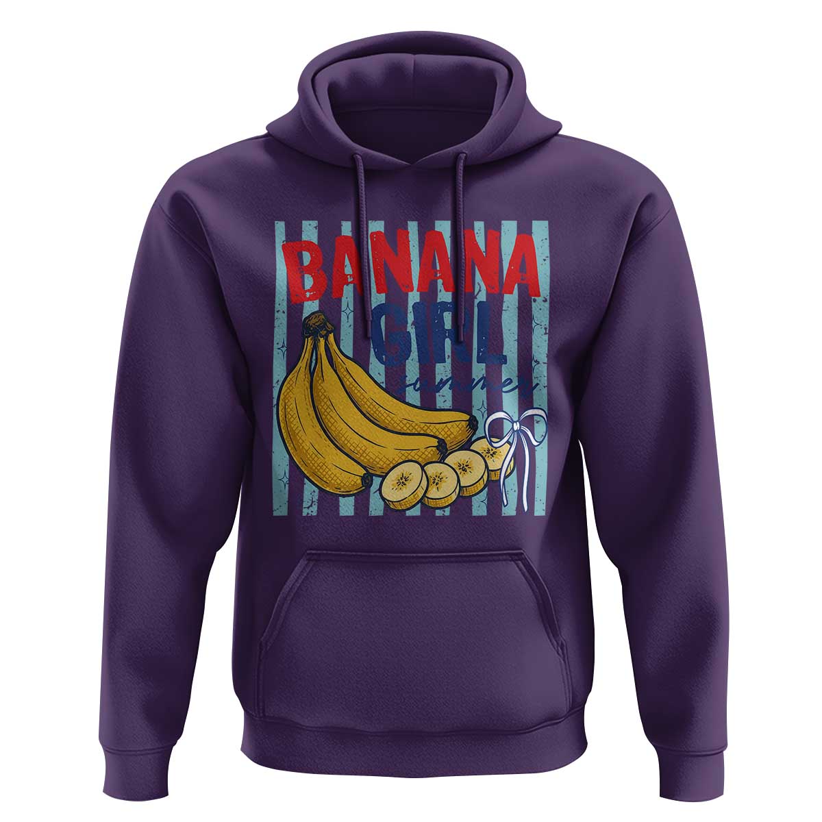 Banana Girl Summer Hoodie Summer Fruit Beach Vacation
