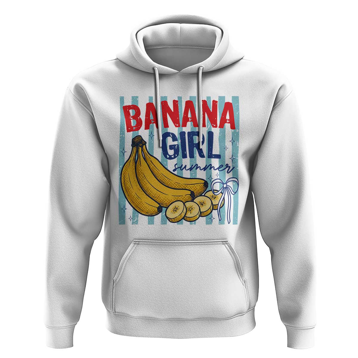 Banana Girl Summer Hoodie Summer Fruit Beach Vacation
