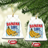 Banana Girl Summer Ceramic Ornament Summer Fruit Beach Vacation