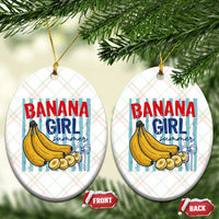Banana Girl Summer Ceramic Ornament Summer Fruit Beach Vacation