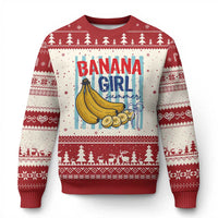 Banana Girl Summer Ugly Christmas Sweater Summer Fruit Beach Vacation