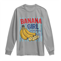 Banana Girl Summer Long Sleeve Shirt Summer Fruit Beach Vacation