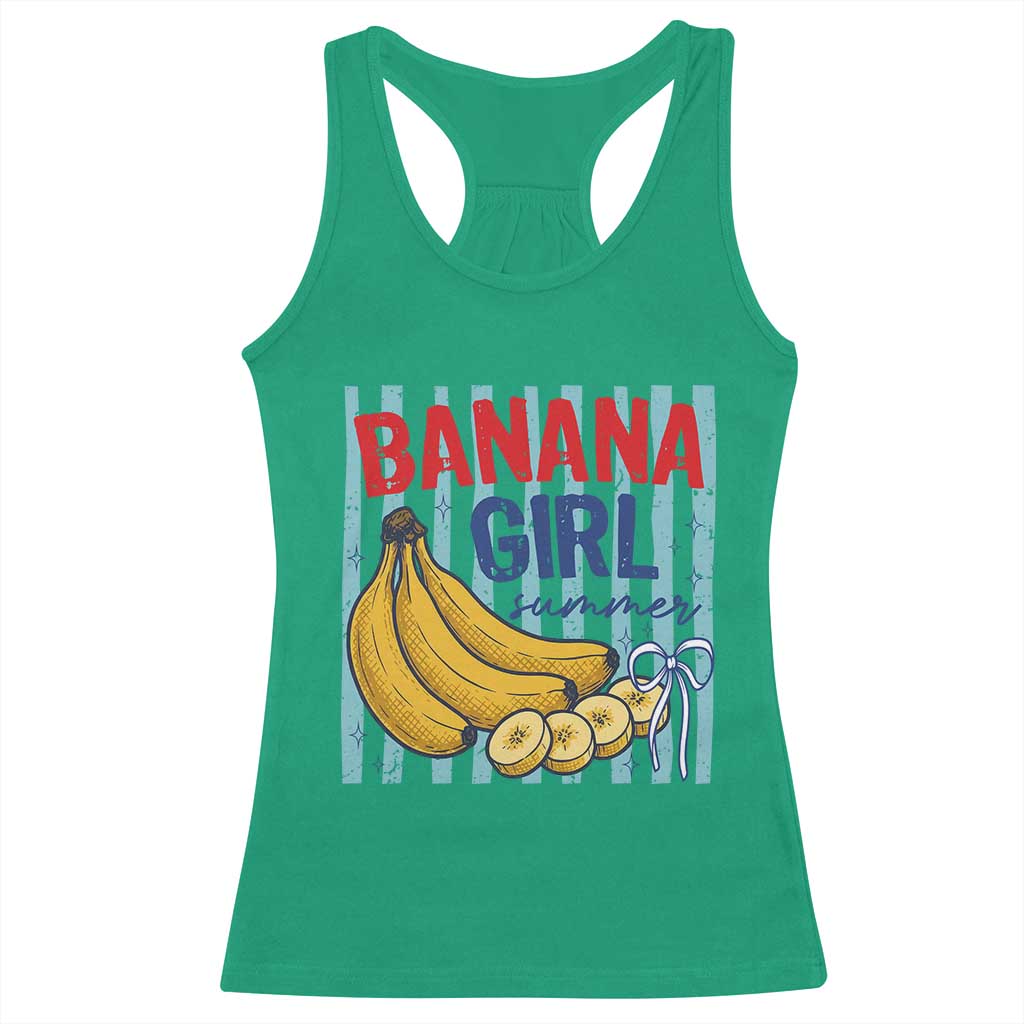 Banana Girl Summer Racerback Tank Top Summer Fruit Beach Vacation