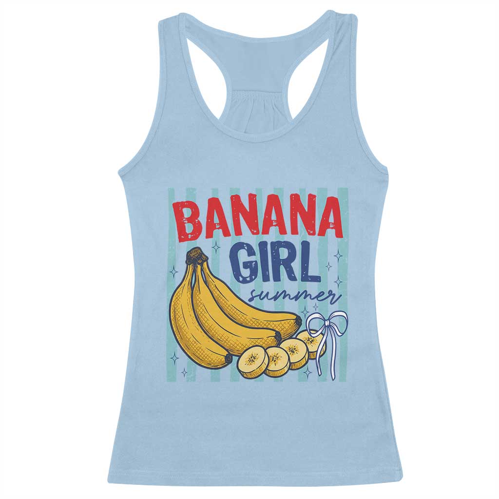 Banana Girl Summer Racerback Tank Top Summer Fruit Beach Vacation