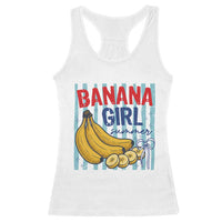Banana Girl Summer Racerback Tank Top Summer Fruit Beach Vacation