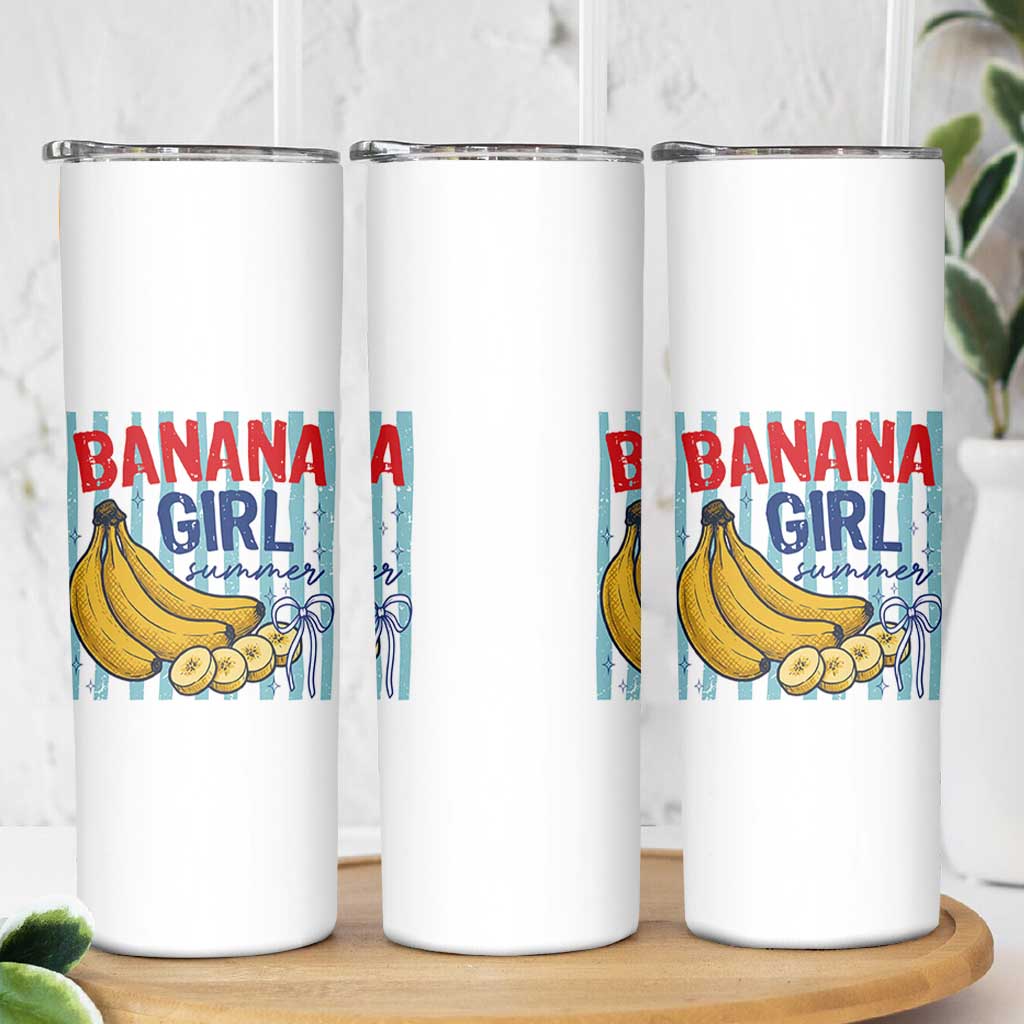 Banana Girl Summer Skinny Tumbler Summer Fruit Beach Vacation