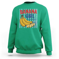 Banana Girl Summer Sweatshirt Summer Fruit Beach Vacation