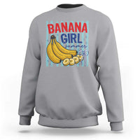 Banana Girl Summer Sweatshirt Summer Fruit Beach Vacation