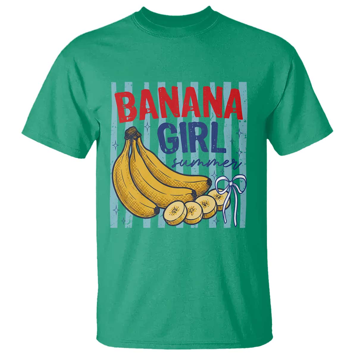 Banana Girl Summer T Shirt Summer Fruit Beach Vacation