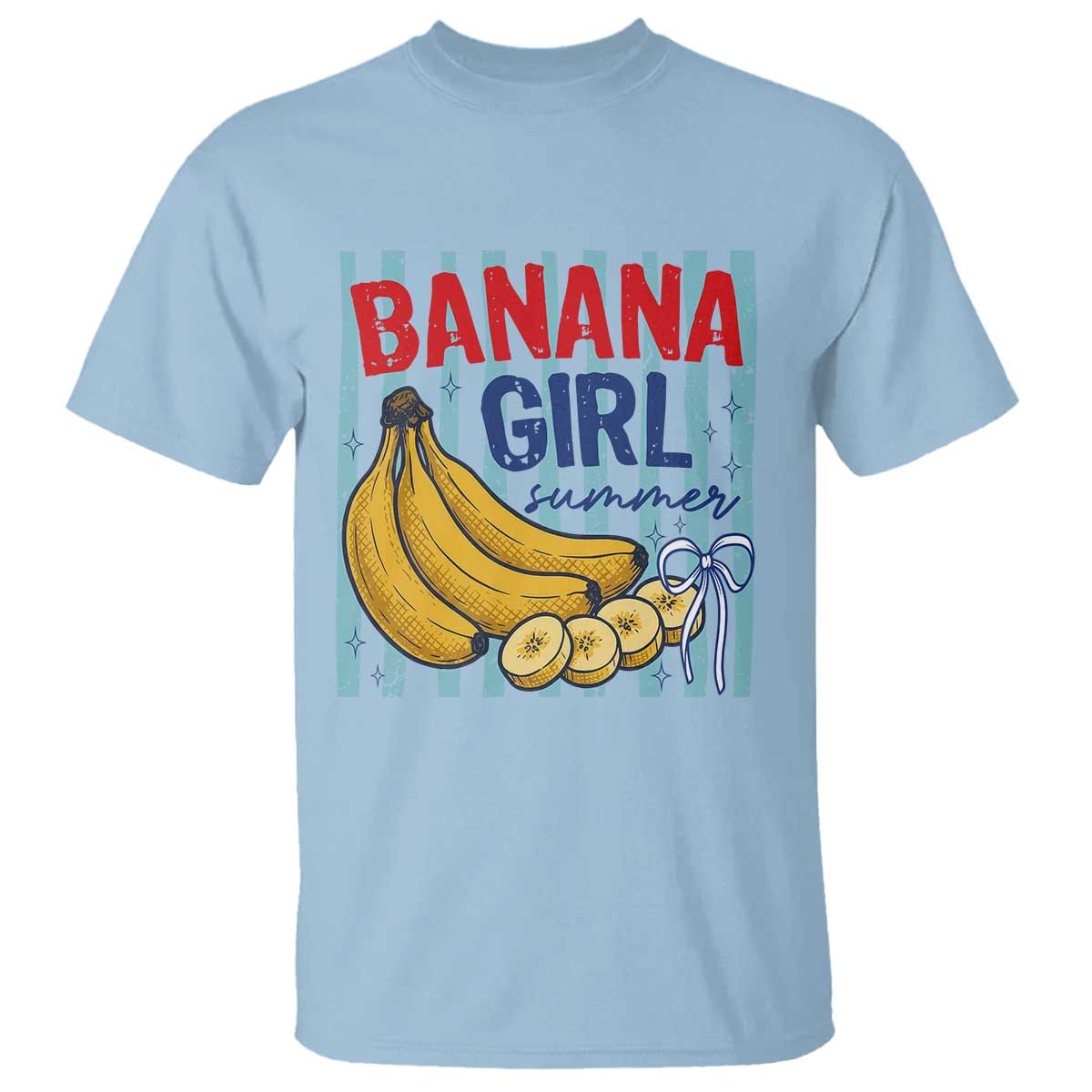 Banana Girl Summer T Shirt Summer Fruit Beach Vacation