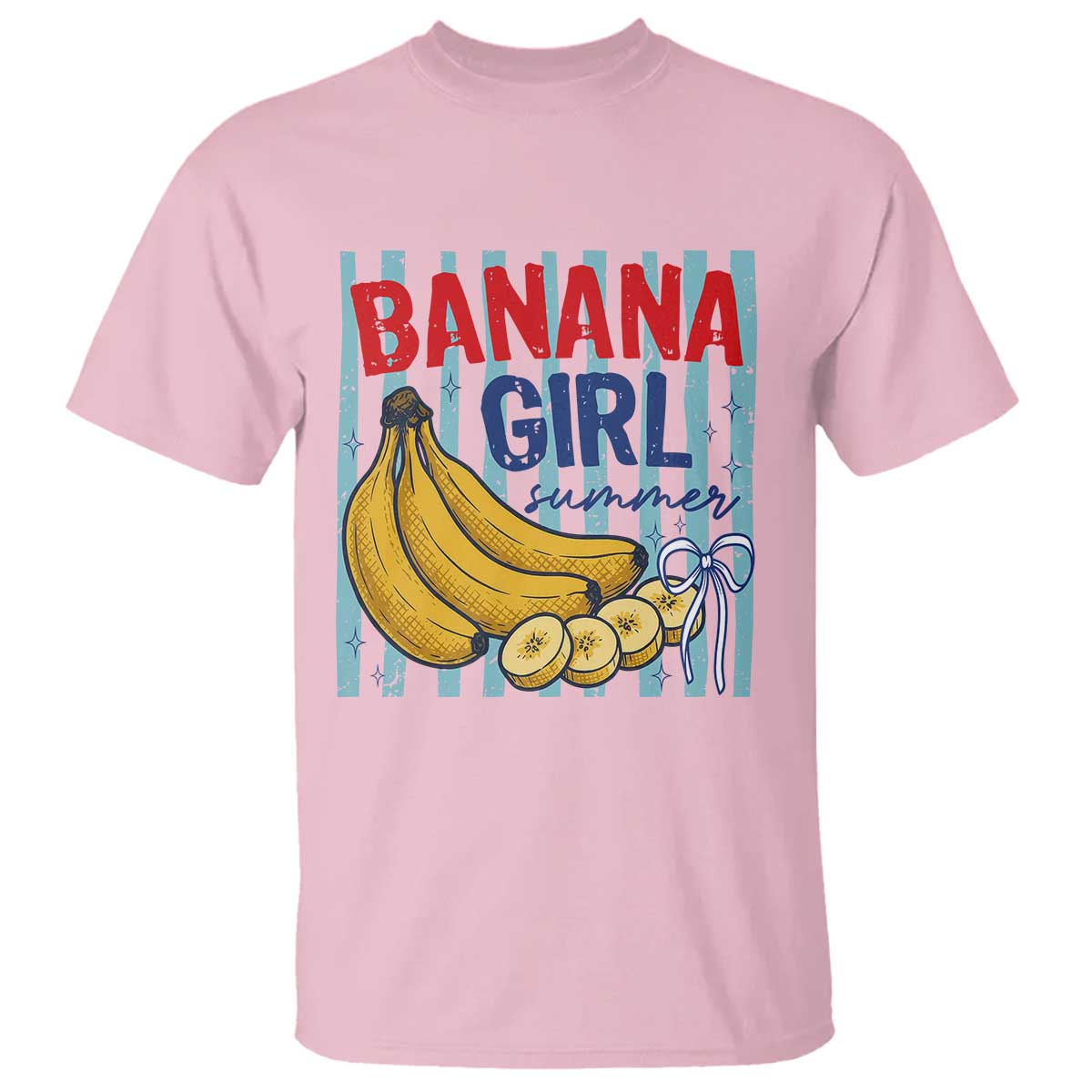 Banana Girl Summer T Shirt Summer Fruit Beach Vacation