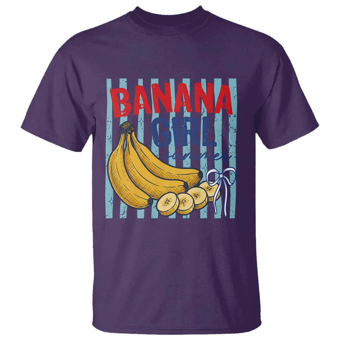 Banana Girl Summer T Shirt Summer Fruit Beach Vacation