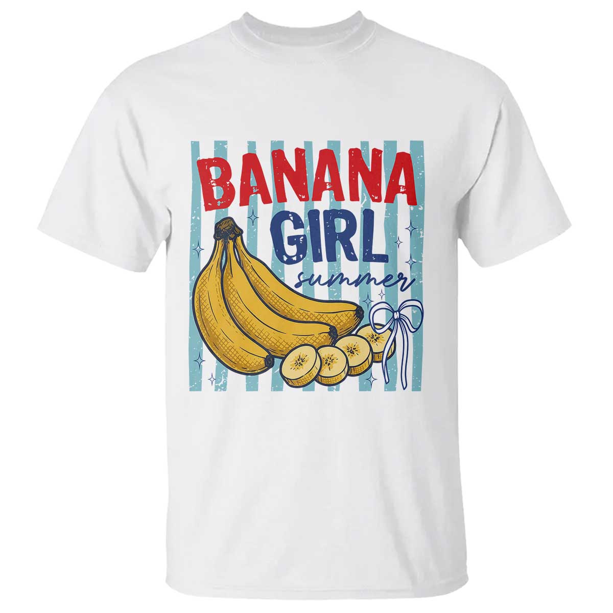 Banana Girl Summer T Shirt Summer Fruit Beach Vacation