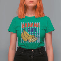 Banana Girl Summer T Shirt For Women Summer Fruit Beach Vacation