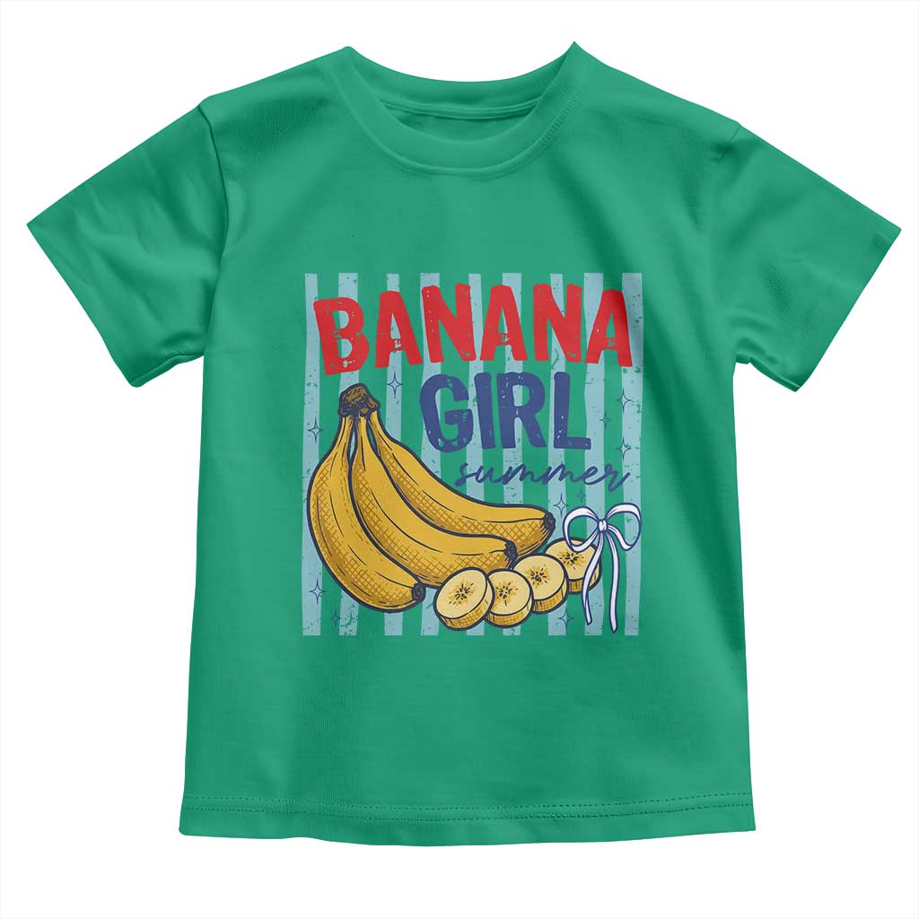 Banana Girl Summer Toddler T Shirt Summer Fruit Beach Vacation