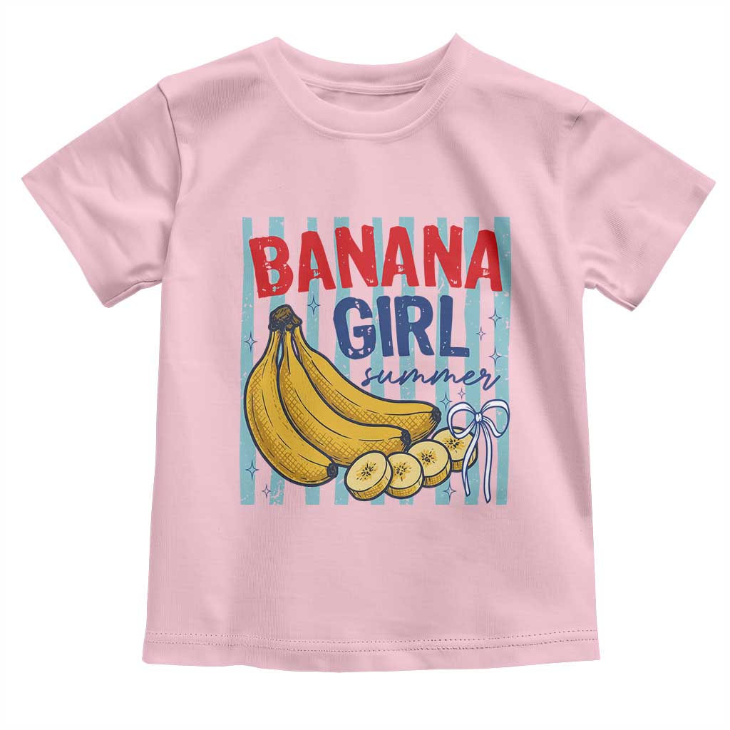 Banana Girl Summer Toddler T Shirt Summer Fruit Beach Vacation