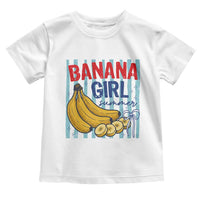 Banana Girl Summer Toddler T Shirt Summer Fruit Beach Vacation