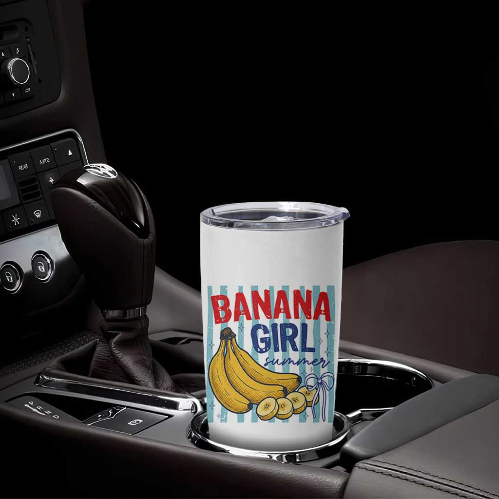 Banana Girl Summer Tumbler Cup Summer Fruit Beach Vacation