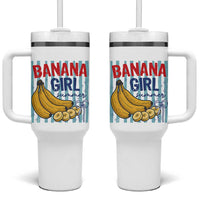 Banana Girl Summer Tumbler With Handle Summer Fruit Beach Vacation